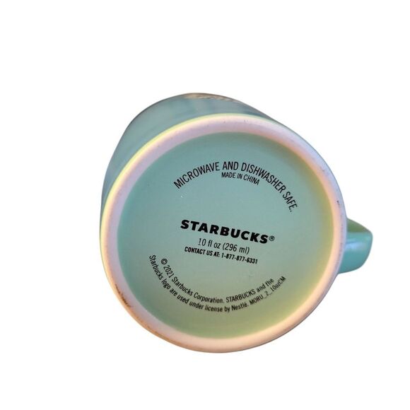 Starbucks Green Ceramic Mug - Picture 3 of 3